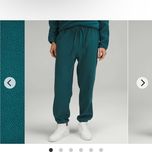 lululemon athletica Other - Lululemon Polar Fleece Jogger Green Jasper men’s small